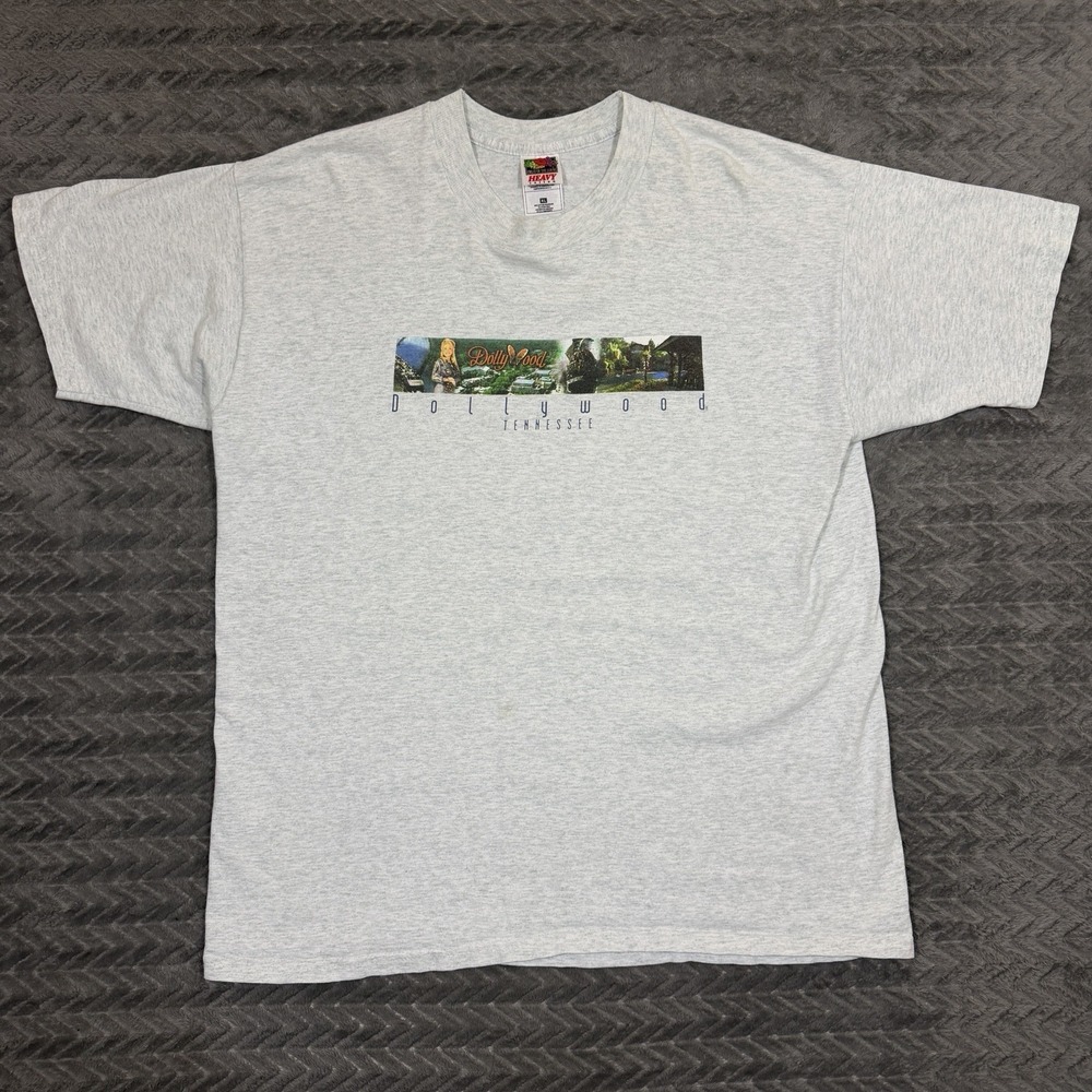 Vintage Dollywood Tennessee XL T Shirt  Theme Park Grist Mill Rollercoaster